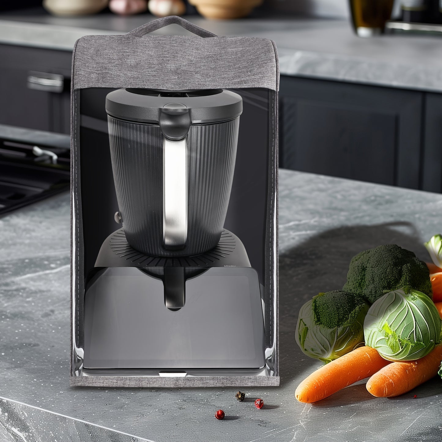 Thermomix TM7 Compatible Dustproof & Spill-Proof Splash-Resistant Cover with Clear Window