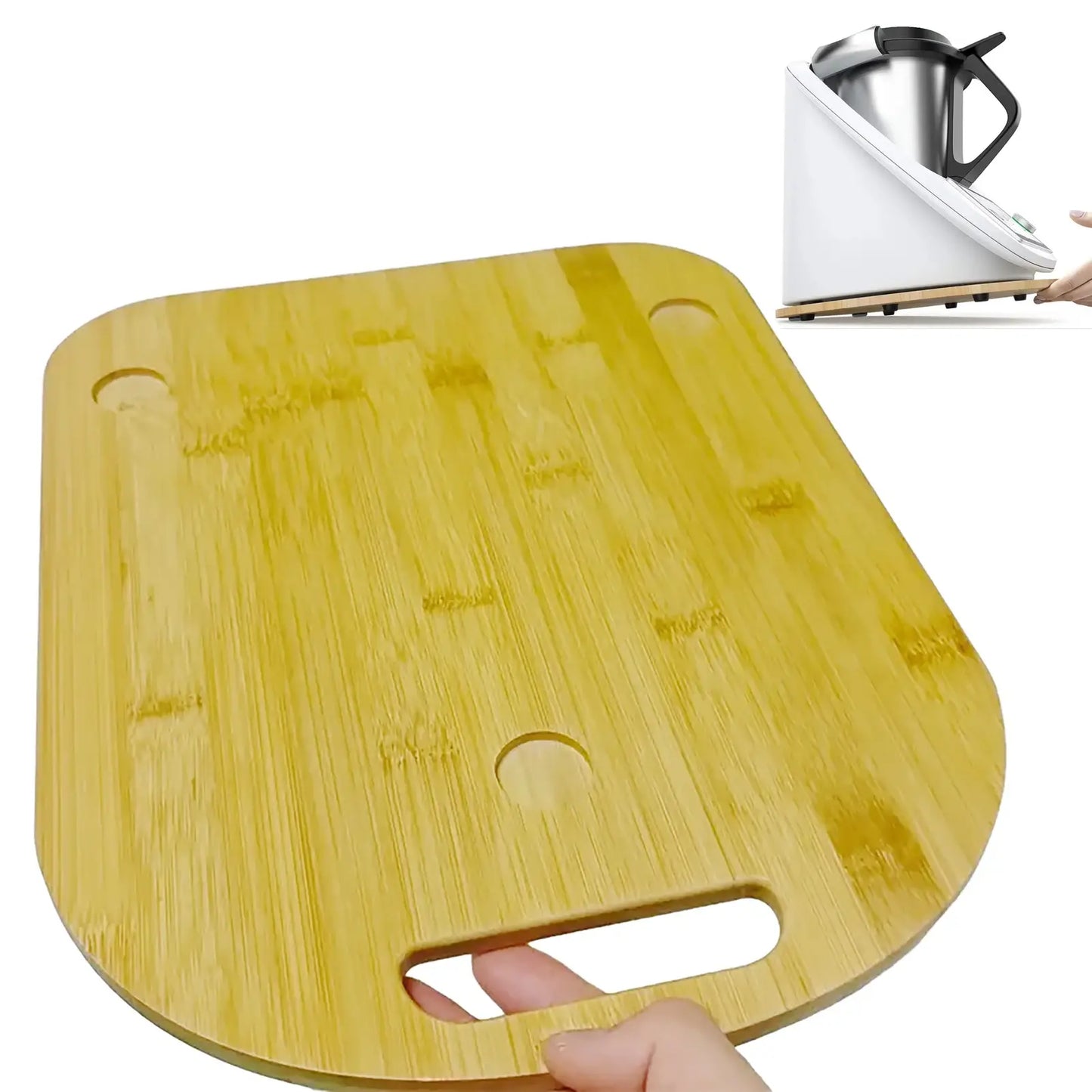 Moving Board Bamboo for Thermomix TM5 TM6 Anti-slip Pad Position Fixed