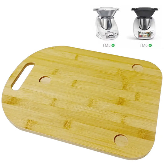 Moving Board Bamboo for Thermomix TM5 TM6 Anti-slip Pad Position Fixed