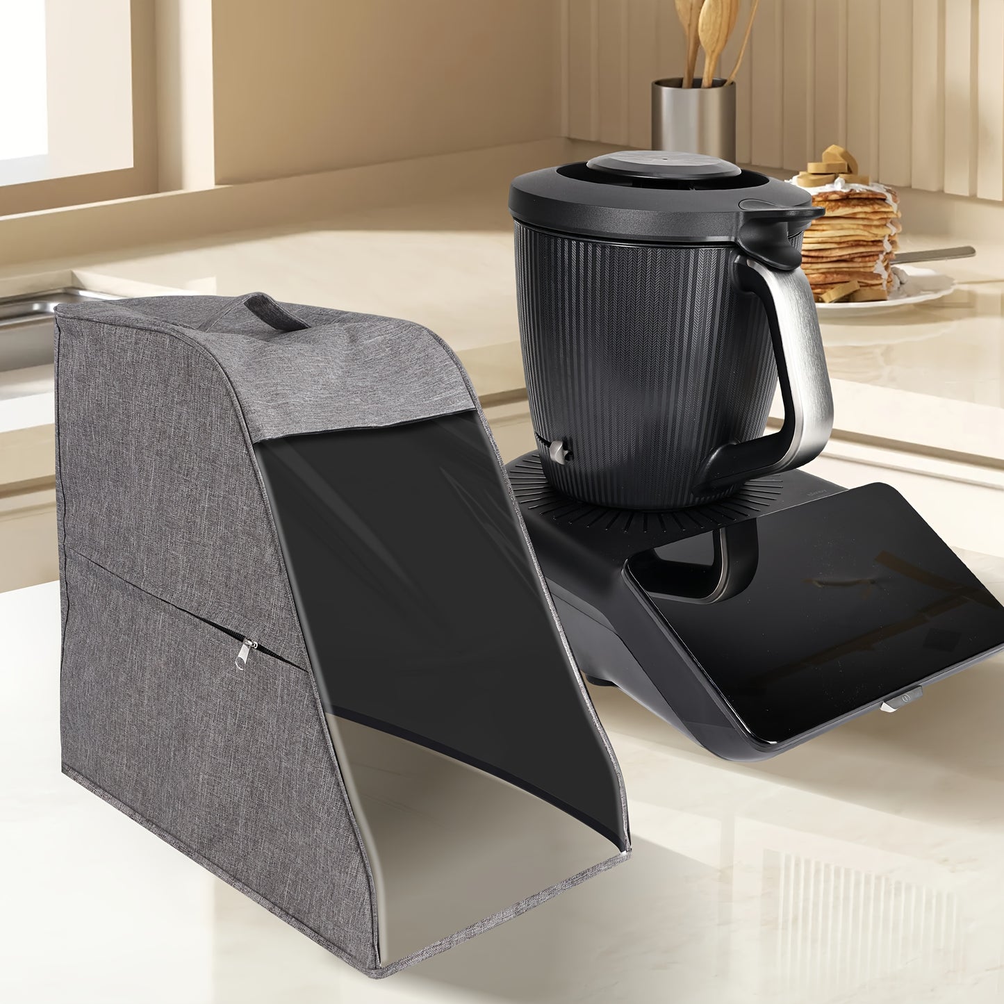 Thermomix TM7 Compatible Dustproof & Spill-Proof Splash-Resistant Cover with Clear Window