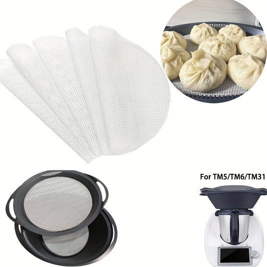 5pcs Set Varoma Reusable Silicone Steamer Liners for TM5/TM6/TM31