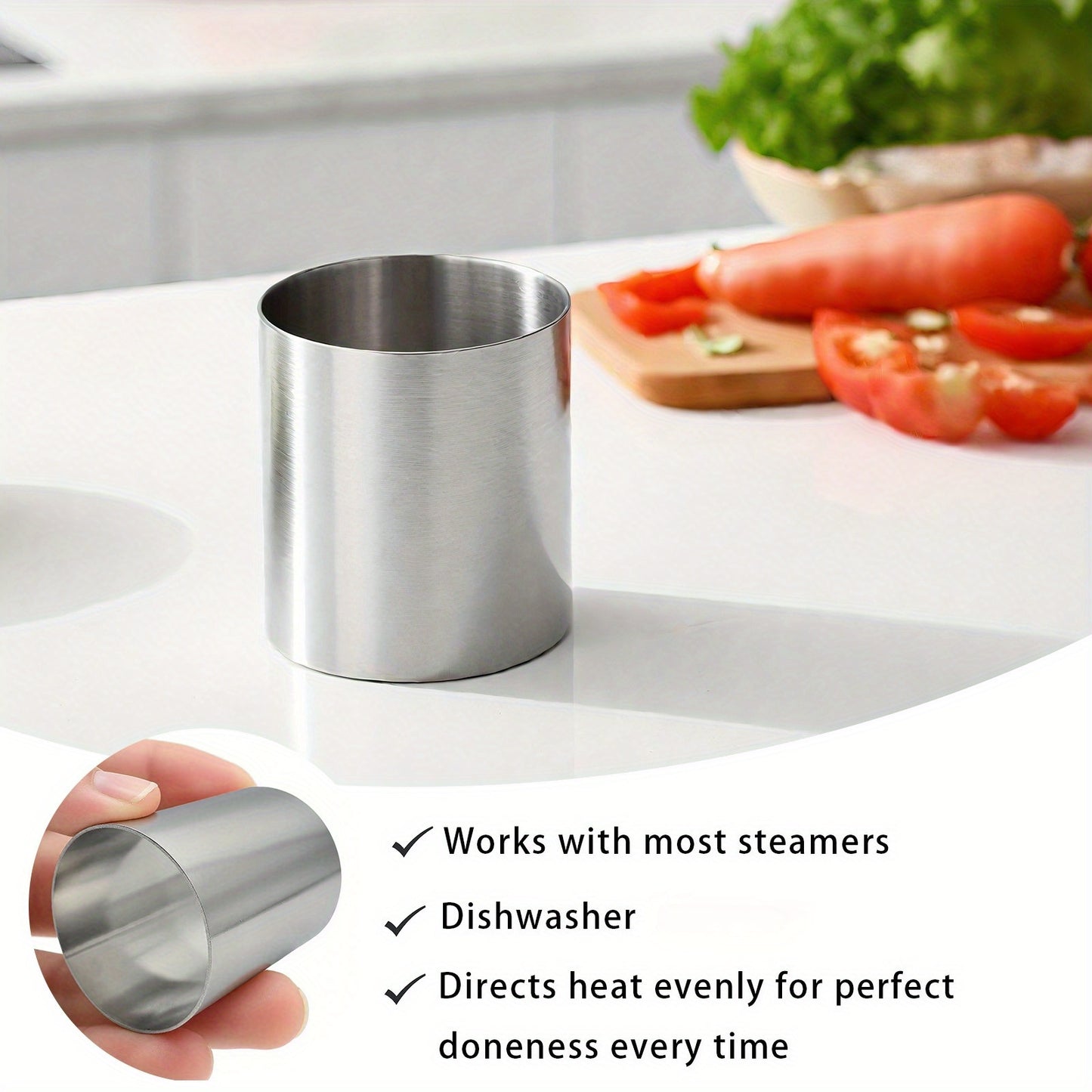 Stainless Steel Steam Distribution Ring for Thermomix TM7, TM6, TM5, TM31