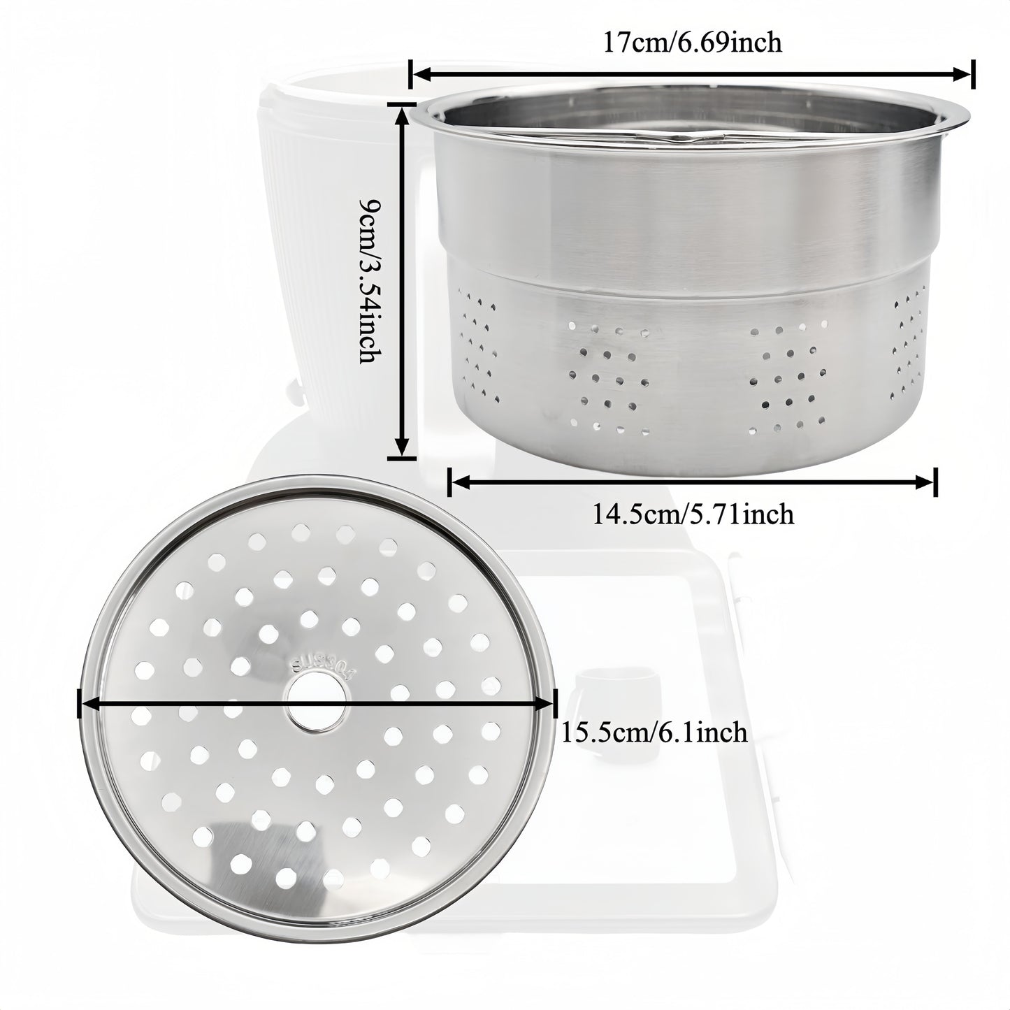 Stainless Steel Steamer Basket TM7/TM6/TM5 Steamer Basket
